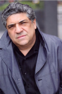 Vincent Pastore looks straight into the camera