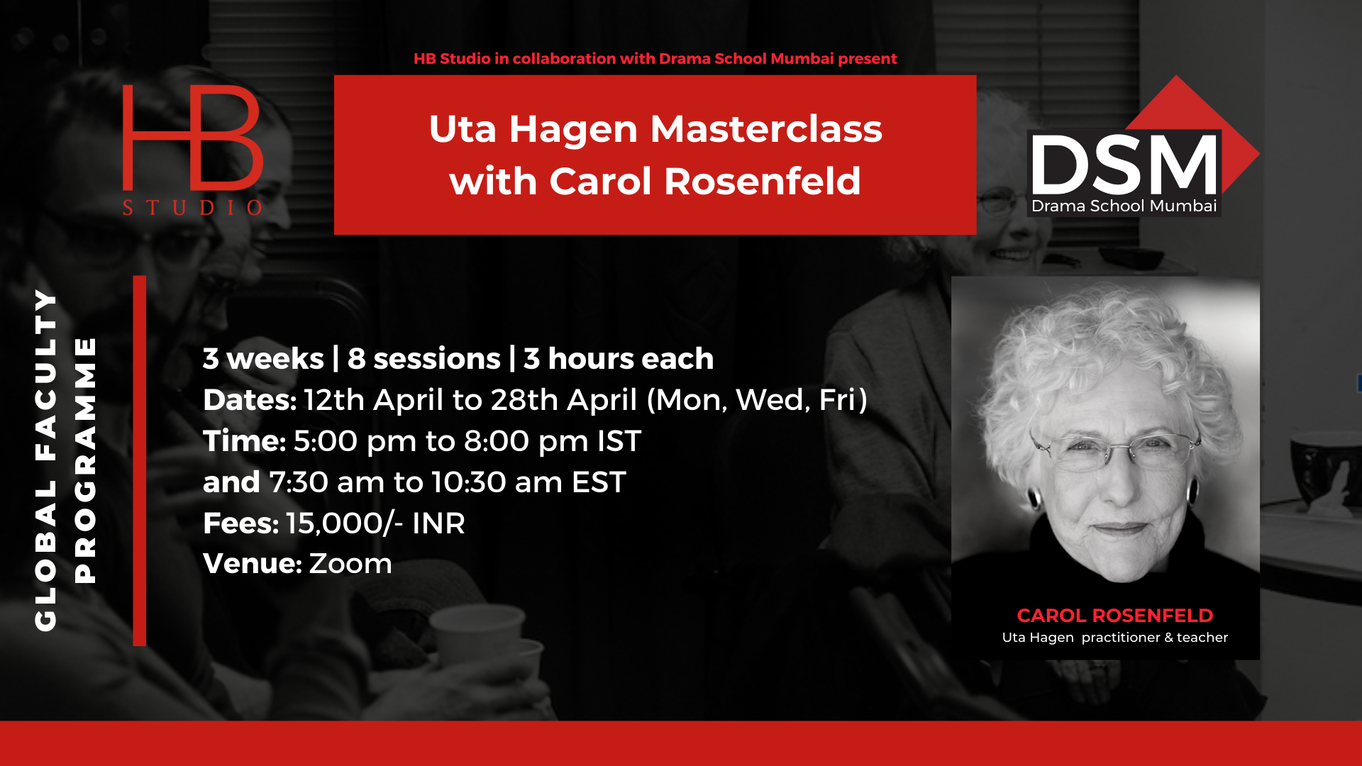 HB Studio Presents Uta Hagen Masterclass With Drama School Mumbai - HB ...